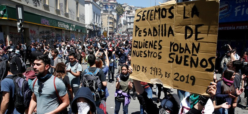 ONG Amaranta reporta la crisis social en Chile a medios internacionales