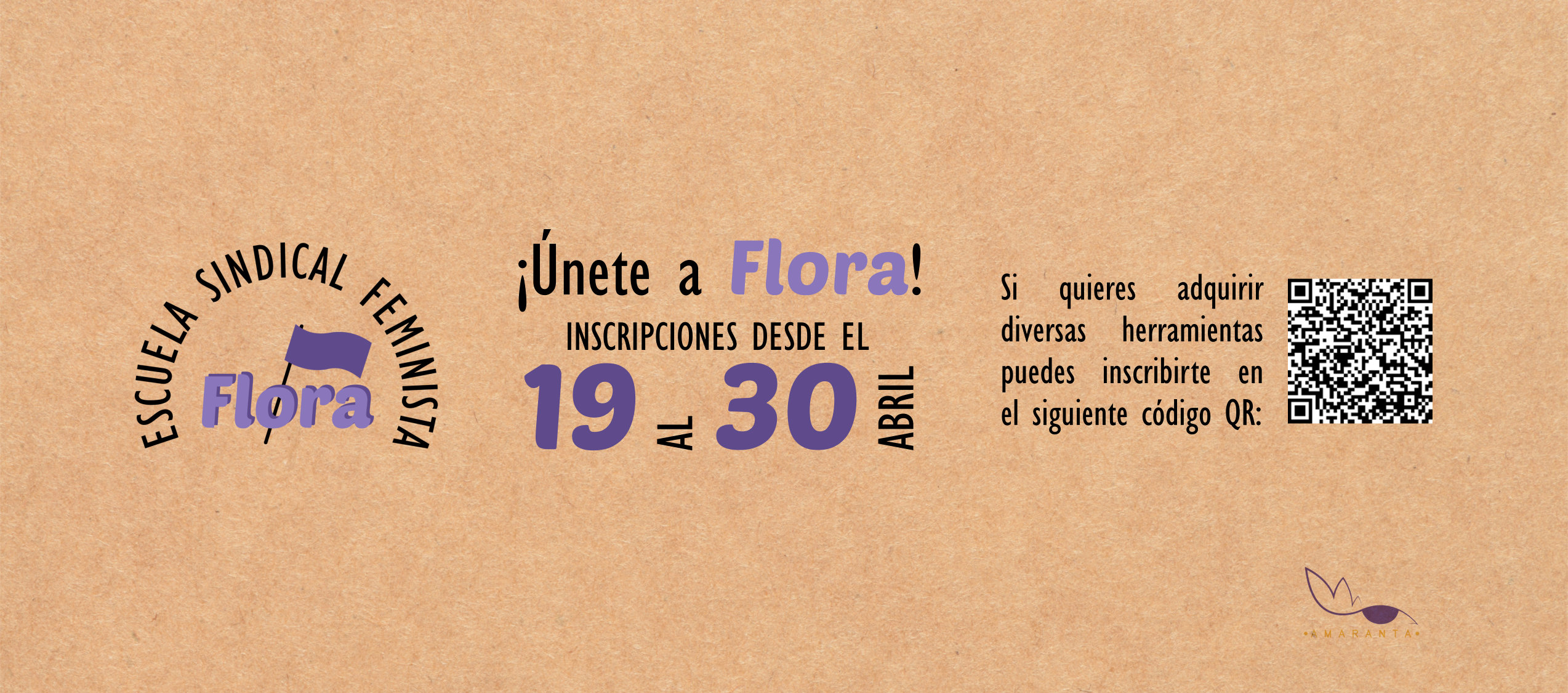 Te invitamos a nuestra Escuela Sindical Feminista: “Flora”