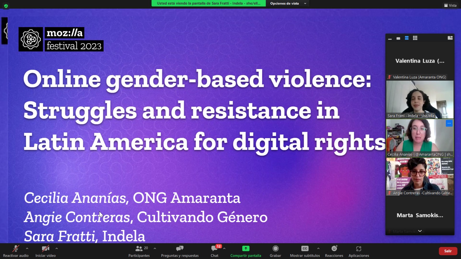 “Muchas mujeres ni siquiera pueden identificar que han sido agredidas a través de internet” Cecilia Ananías, en panel acerca de Violencia Digital