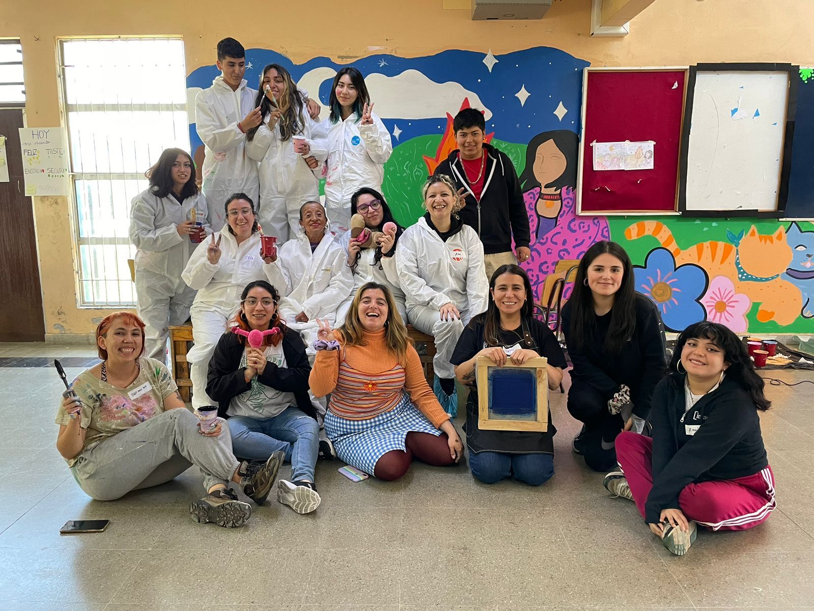 Jornada muralera con juventudes: como el arte ayuda a hablar de prevención de violencia de género, bienestar y salud mental